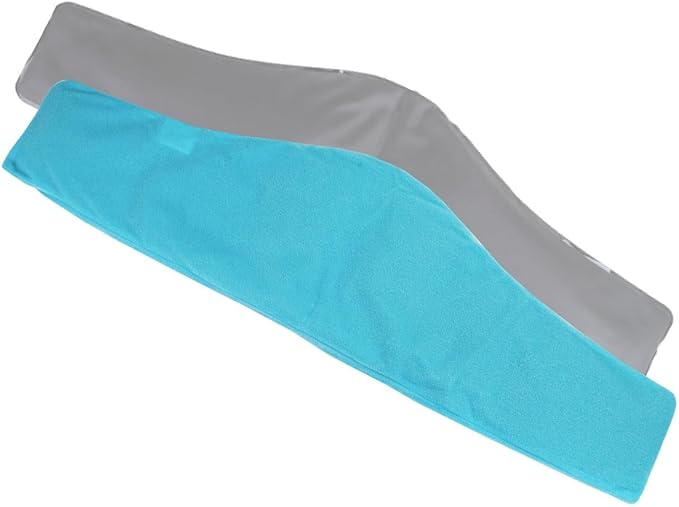 ICEWRAPS Extra Cover ONLY for 7"x28" Therapy Clay Ice Pack | Reusable and Washable Soft Fabric Cover for Cold Pack | Fabric Cold Compress Sleeve | 7"x28" Soft Ice Pack Cover | Blue Fabric Cover Only