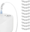 10 Pack Oxygen Tube Support Crimp Straightener for Portable Oxygen Concentrator, Oxygen Tubing Support for Oxygen Tank Oxygen Hose Nasal Cannula Oxygen Accessories (Gray)