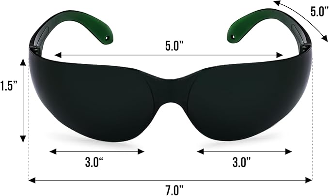 Mito Red Light Therapy Glasses - Eye Protection for Red Light (600nm-900nm) - Goggles