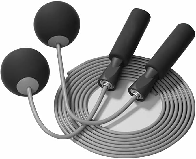 Weighted Jump Rope Without Rope Skipping Rope No Line Speed Rope Cordless For Fitness Workout Anywhere Ropeless Bod Rope for Exercise Training Beachbody Build