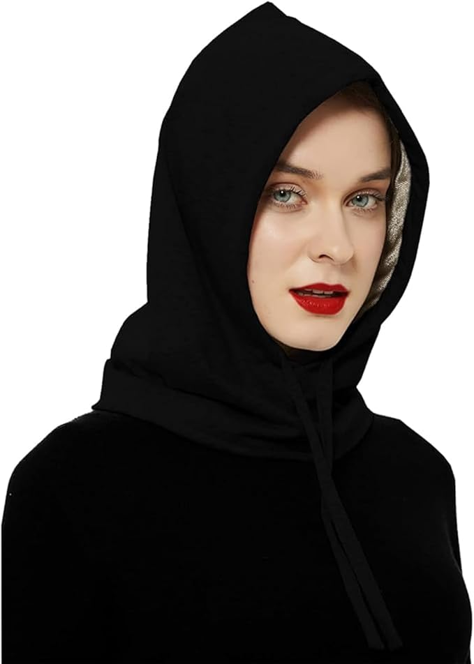 Faraday Protection Hat, RF Shielding Hat for WiFi Protection, Covering Neck, Head, Black