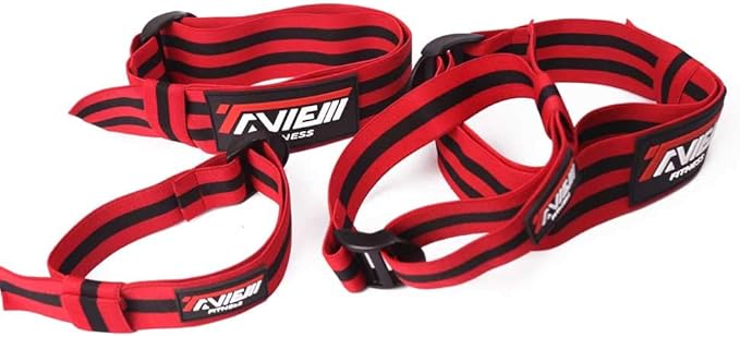 Occlusion Bands,4 Pack (2 Bicep Bands,2 Leg Bands), Comfortable Elastic Bands for Blood Flow Restriction Training and Fast Muscle Growth Without Lifting Heavy Weights