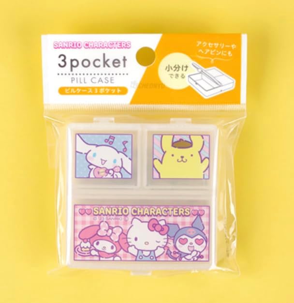 Bandal & Neoul Hello Kitty & Friends 8 Slot Pill and Accessories Organizer