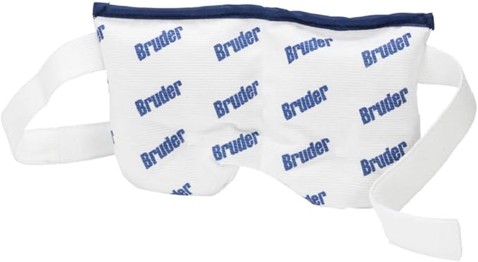 Bruder Sinus and Eye Compress l Microwave Activated | Moist Heat Eye Mask l Reusable and Washable l Soothing Relief for Dry Eyes, Eye Irritations, Sinus Pressure, Tensions, Allergies, and Headaches