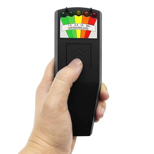 Emf Meter Ghost Hunting: Emf Meter Radiation Detector for EF RF MF - Handheld Emf Detector or Home and Office Emf Inspections, Black