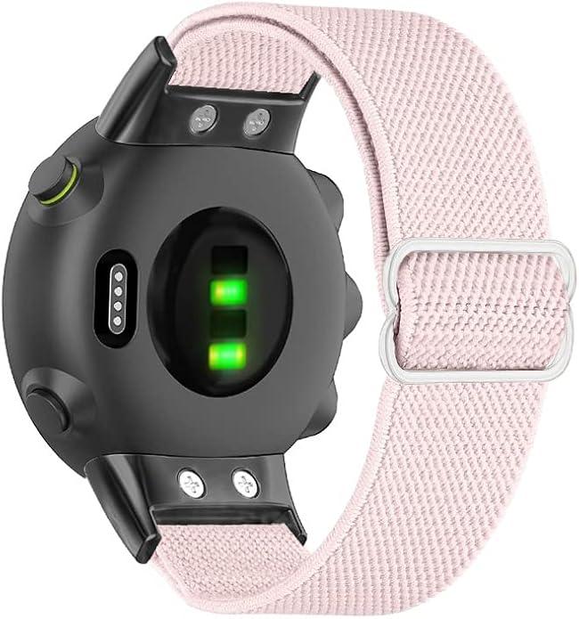 Stretchy Loop Nylon Strap Compatible with Garmin forerunner 45/45S Bands Replacement Accessory Adjustable Elastic
