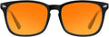 TIJN Blue Light Blocking Glasses for Women Men Clear Frame Square Nerd Eyeglasses Anti Blue Ray Computer Screen Glasses
