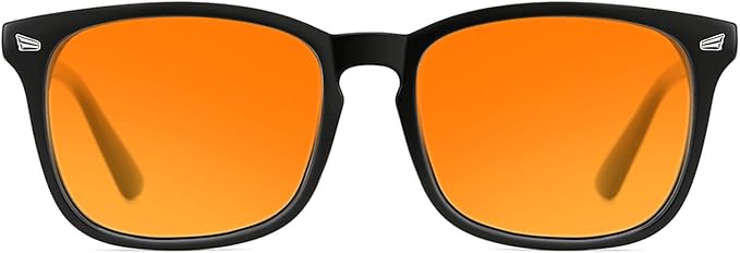 TIJN Blue Light Blocking Glasses for Women Men Clear Frame Square Nerd Eyeglasses Anti Blue Ray Computer Screen Glasses