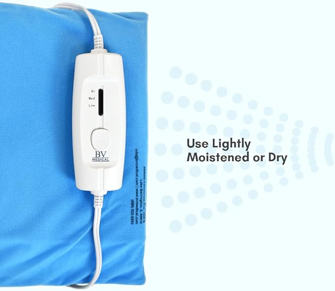 Heating Pad with Three Heat Settings W/No Auto Shut Off/12" X 24"