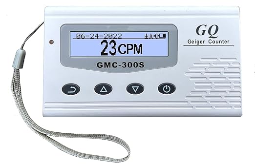 GQ GMC-300S Digital Nuclear Radiation Detector Monitor Meter Geiger Counter Radiation Dosimeter (Green Silicone Case)