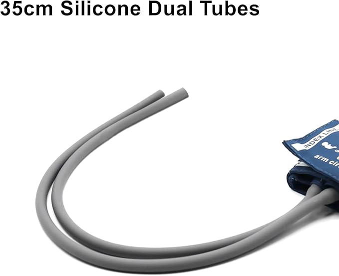 Blood Pressure PU Cuff with 35cm Dual Tubes for Neonate 6-11 cm, Reusable Replacement NIBP Cuff with Inner Airbag for BP Monitor Machine, No Connector
