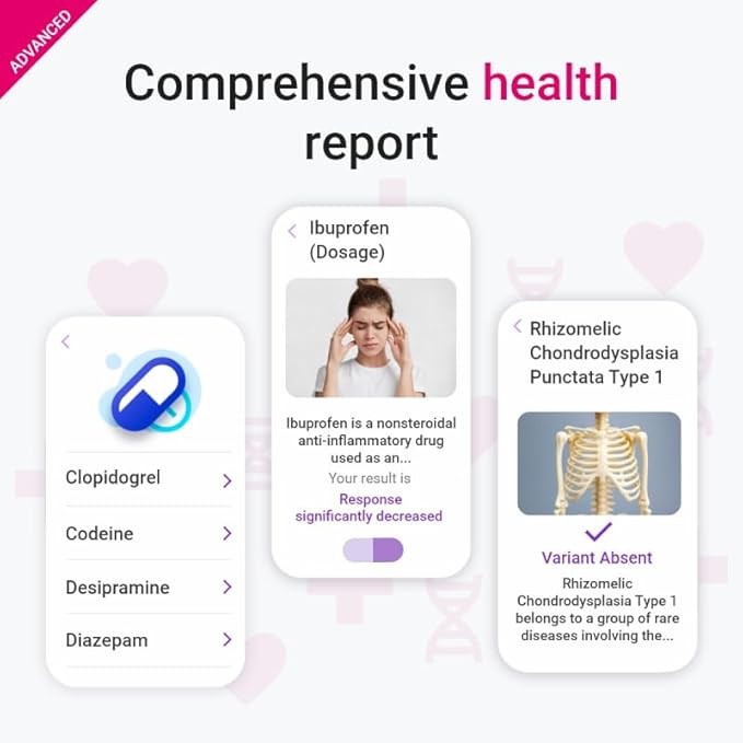 tellmeGen Advanced DNA Test: 400+ Health, Ancestry, Traits & Fitness Reports - Fees Included - Lifetime Updates
