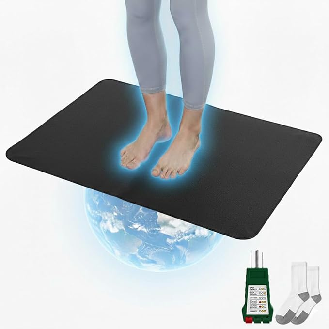 Grounding Mat for Bed Sleep & Deep Relaxation - Premium Grounding Pad Kit - Grounding PU Mat for Natural Energy Balance, Stress Support & Wellness