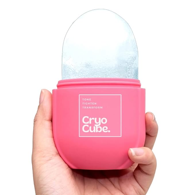 Ice Roller for Face, Eyes and Neck Naturally tone and tighten skin, de-puff eye bags, add a healthy glow Cryotherapy for face and neck which helps enhance skin elasticity (Pack of 1)