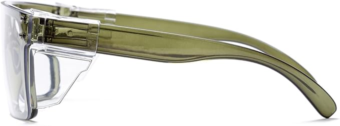 Photochromic Anti Bluelight UV400 Auto-Darkening Clear to Smoke Lens Transitional ANSI Z87.1 Safety SunglassesGlasses