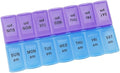 7-Day AM PM Large Pill Container, 2 Times a Day, Convenient Travel Pill Organizer and Planner, Portable 7-Day Medicine Organizer Box with 14 Compartments for Home, Travel, Office, BPA-Free