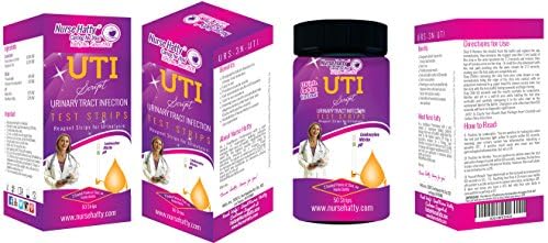 Nurse Hatty - UTI Test Strips 50ct. (2 Sealed Packs of 25ct. per Barrel) Professional Grade Urinary Tract Infection Test Strips - Urinalysis Test to Analyze Leukocytes, Nitrite & pH