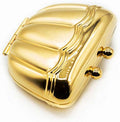 Gold Classic Purse Shaped Pocket Purse Portable Travel Pill Box & Medicine Organizer (1 Large Compartment)