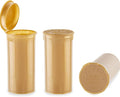 100Pcs Empty Pill Bottles with Caps, 13 Dram Empty Prescription Vial, Waterproof Airtight Joint Pill Bottles with Pop Top Caps, Medicine Container for Pill, Crafts, Candy, Supplements(Gold)