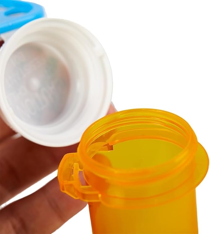 Blue Pill Popper Medication Tracker Organic Silicon Pill Popper Medication Tracker Reminder Adult/The Child Daily Pill Reminder Small and Portable Memory Aid with Buttons with Bottle, Medication Aids