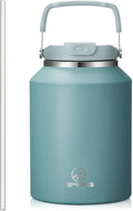 Gpeng 40 oz Tumbler with Handle, Water Bottles with Straw Lid, Insulated Stainless Steel Travel Mug Cup Holder Friendly, Keep Drinks Cold or Hot for 48+ Hours