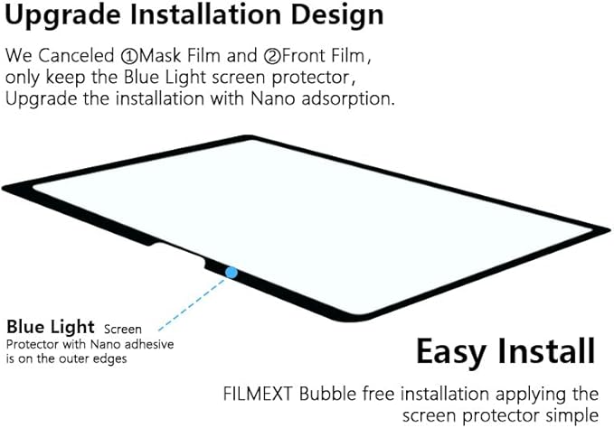 FILMEXT Surface Laptop Go 12.4 inch Screen Protector Anti-Glare Anti-Blue Light Filter, Eye Care Blue Light Screen for Surface Laptop Go 3/2/1 12.4