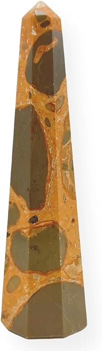 WholesaleGemShop 3 Inch Gemstones Obelisk Tower Jumbo Facet Aura Rock Crystal Natural Polished Earth Wand Spirit