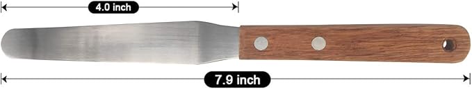 Medarchitect Right Hand Pill Counting Tray with Spatula (Purple - Wood Handle)