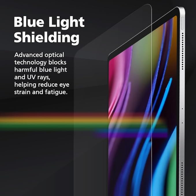 2-Pack 6H PET Screen Protector with Glass Coating for Samsung Galaxy Tab S10 FE Plus 13.1 inch, HD Clear, S Pen Compatible, Anti Blue Light, Unbreakable, Easy Installation