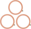 TENOC Universal Metal Ring Sticker for Magnetic Charger Compatible with iPhone/Samsung/Android All Cellphones, Magnetic Mount/Phone Holder Conversion Accessories, 3Pcs, Rose Gold