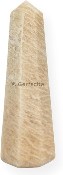 WholesaleGemShop 3 Inch Gemstones Obelisk Tower Jumbo Facet Aura Rock Crystal Natural Polished Earth Wand Spirit