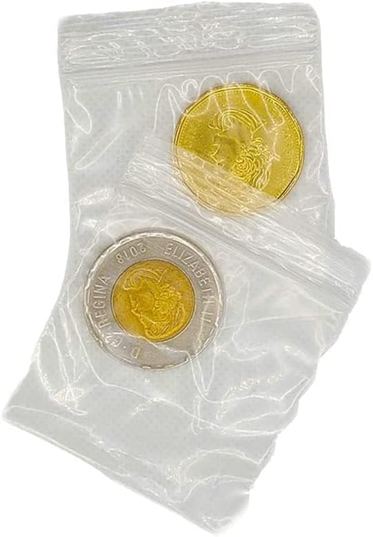 Boss Moves Easy-to-use Mini Zip Bags (2x2 Inch) (500) Reclosable, Reusable, Small Plastic Bags, Mini Plastic Bags, Baggie, Poly Bag