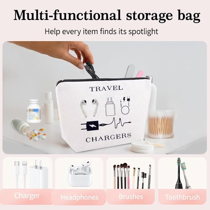 Elastic Silicone Cable Straps Cord Organizer Anti Loss Charging Cable Organizer Bag Pouch Travel Data Cable Protector Cover Charge Cord Tie Wraps Protection Portable Earphone Plug Charger Storage Bag