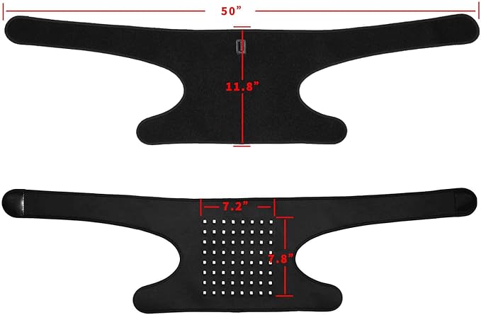 Shoulder Pain Relief Belt Red Light & Infrared Light Therapy Wrap Flexible Wearable Wrap Deep Therapy Pad with Auto Off Timer