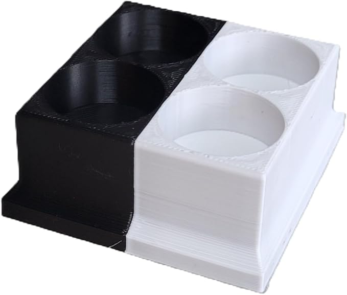 Znet3D Eye Drops Bottle Organizer & Tracker – AM/PM 4-Slot (White/Black)