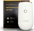 Waterless Essential Oil Diffuser – Portable Nebulizing Aroma Oil Diffuser for Car, Home & Office, USB Rechargeable, Silent Operation, No Water Needed, Di'Aroma (White)