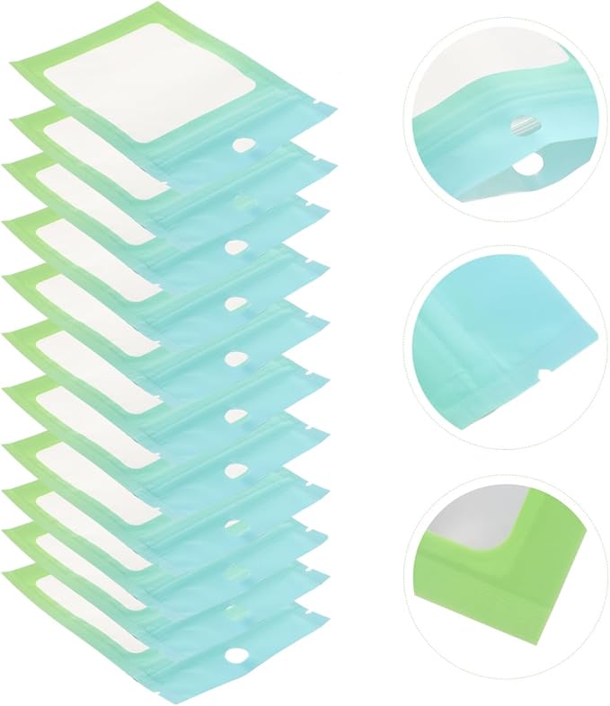 minkissy 100Pcs Household Sealing Bags Multi-Function Jewelry Pouches Small Storage Pouch Reusable Portable 3.93X2.75 Inch