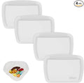 4 Pieces Pill Organizer Reusable Pocket Pill Case Portable Open Pill Pouch Silicone Small Pill Box Pill Container Pill Holder Pill Bags Organizing Medication, Vitamins, and Tablets for Travel (White)