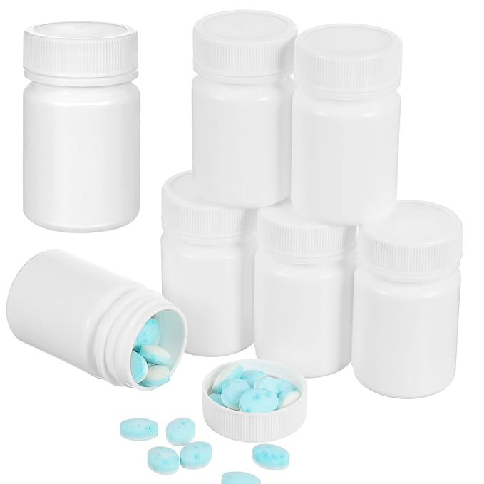 20pcs Portable Pill Container 50ml Bottles for Medication Travel-friendly Capsule Storage Moistproof Design for Organizing Pills and