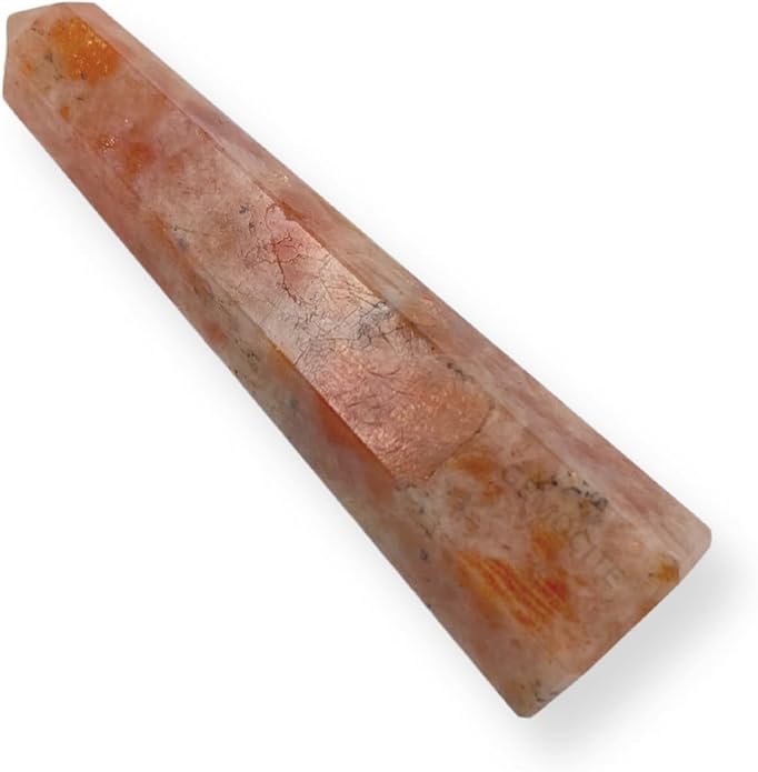 WholesaleGemShop 3 Inch Gemstones Obelisk Tower Jumbo Facet Aura Rock Crystal Natural Polished Earth Wand Spirit