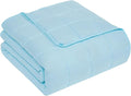 CuteKing Weighted Blanket for Adults: Weighted Blanket with Premium Glass Beads - Breathable Heavy Blanket for Comfort Sleep - Thick Blanket for Adult All Season (20lbs, 60"x80", Light Blue)