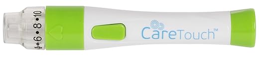 Lancing Device with Ejector for Diabetes Testing, Adjustable for Minimizing Pain and Discomfort in Blood Glucose Testing - Lancet Device - Works with Most (Round) Diabetic Lancets