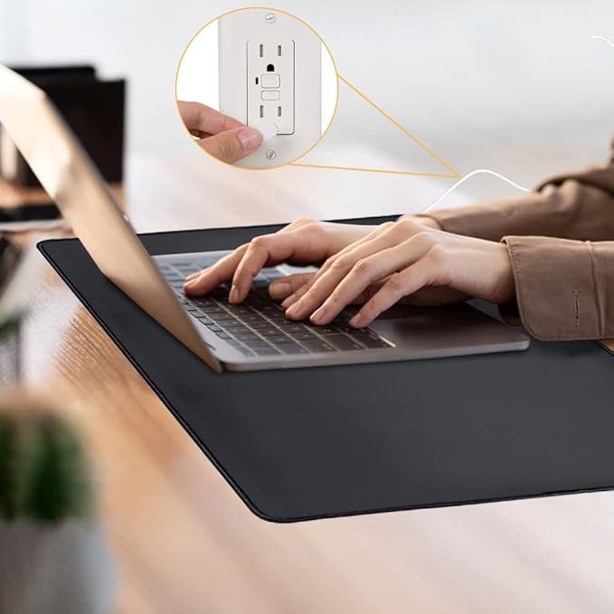 Grounding Mat for Improved Sleep, Reduced Anxiety, Pain, Headache Relief, Health Balance. Grounded Therapy. Connect to Earth While Indoors. Grounding Cord Included. 23.6" x 11.8"