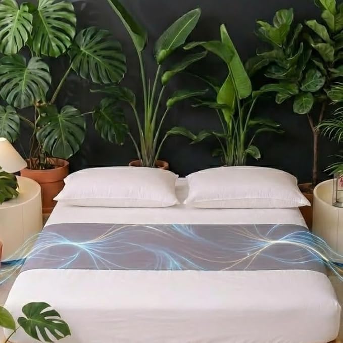 Grounding Sheets with Stay-Put Elastic Straps - Premium Conductive Silver Fiber & Organic Cotton - Earth Sheets for Better Sleeping, Recovery & Stress Relief - 15ft Grounding Cable Included