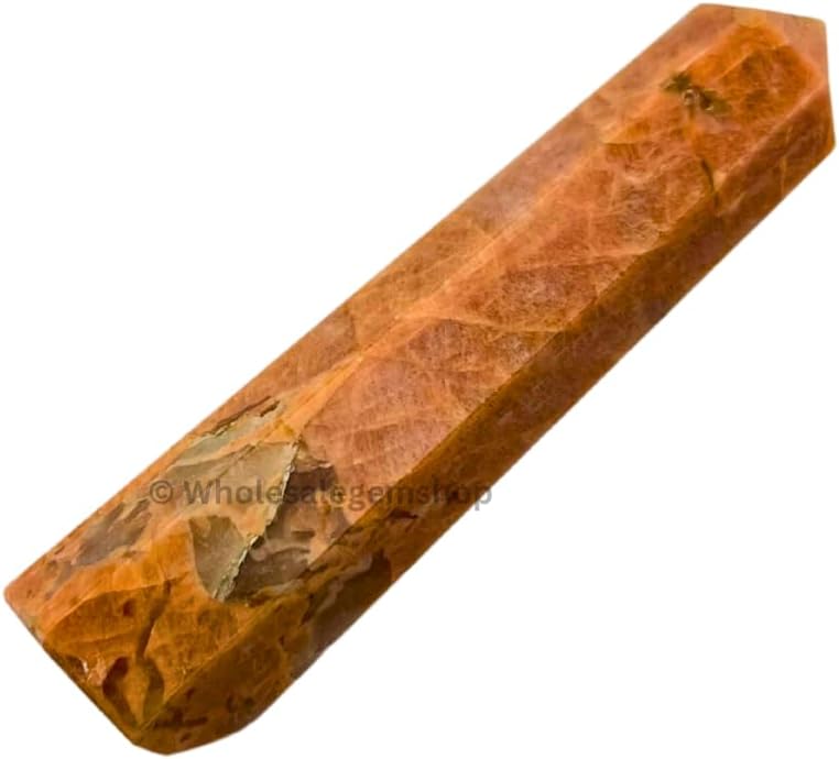 WholesaleGemShop 3 Inch Gemstones Obelisk Tower Jumbo Facet Aura Rock Crystal Natural Polished Earth Wand Spirit