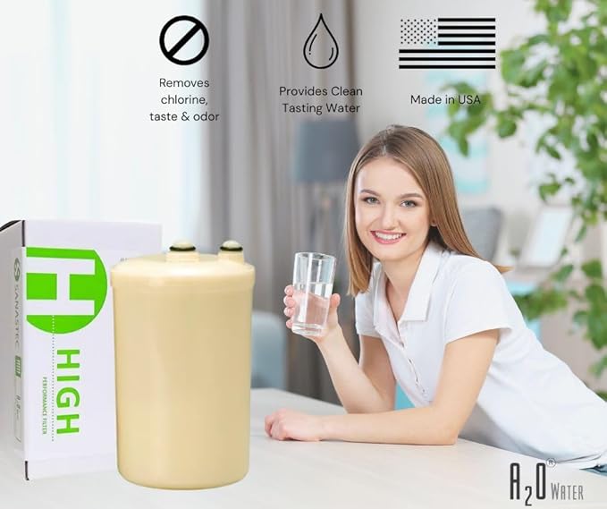 A2O Water-High Performance Water Filter Replacement Cartridge - HGN Type Water Ionizer Compatible (New Model),Made in USA