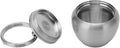 Stainless Steel Case, Mini Portable Metal Small Box Sealed Jar Keychain Pendant Organizer Stainless Steel Organizer Keychain Holder