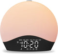 Sunrise Alarm Clock White Noise Sound Machine with 25 Soothing Sounds, 17 Night Lights, Bluetooth Speaker, Wake Up Light Alarm Clock for Bedrooms, Heavy Sleepers, Ideal Gift for Baby, Kids, Seniors