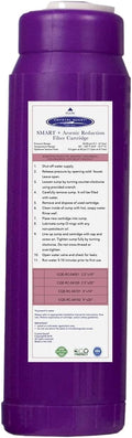 Crystal Quest Arsenic Removal + SMART Filter Cartridge 2-7/8" x 9-3/4" - Reduces Arsenic, Long-Lasting, Easy Installation, Heavy-Duty Water Filtration