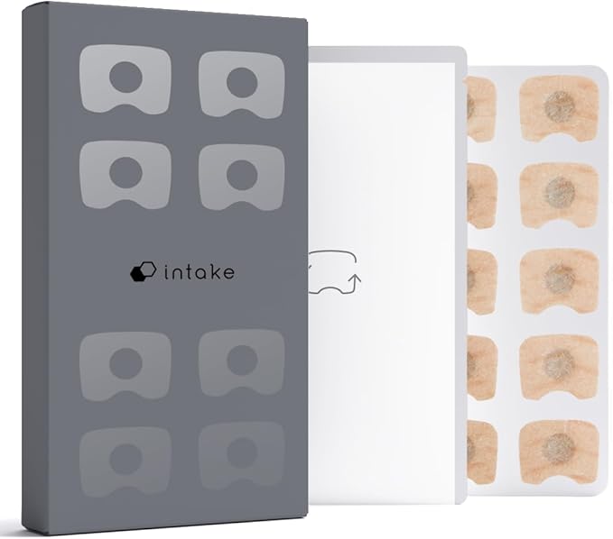 Intake Breathing Refill Tabs (60 Count) – Magnetic Nasal Strips for Sleeping – Snoring Solution – for Better Breathing, Sleep & Exercise, All-Night Comfort